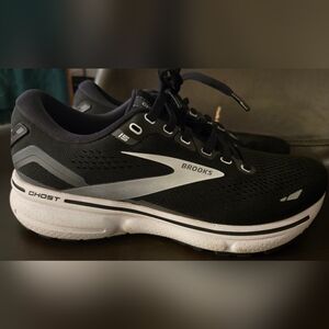 Brooks Ghost 15 Shoes Womens Size 8 Medium Black White Running